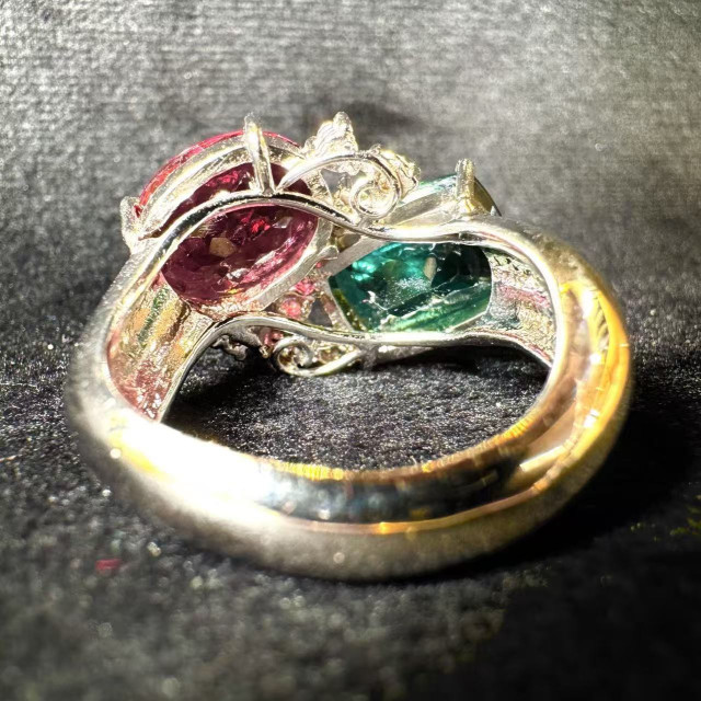 天然巴西碧璽戒指DB3