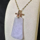 18K真鑽紫羅蘭平安無事牌吊墜 DB3