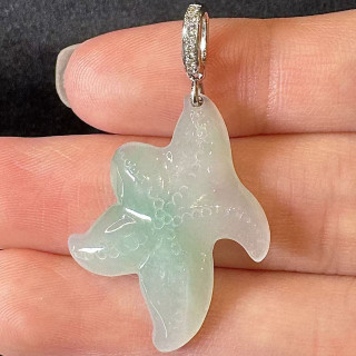18K真鑽翡翠海星吊墜 DB3