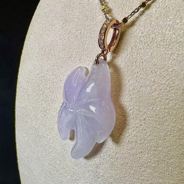 18K真鑽紫羅蘭海星吊墜 DB3