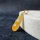 冰種黃翡豆莢小滴溜隨意扣18K金 DB5