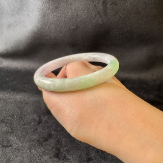 春彩圓骨翡翠手鐲 DB4