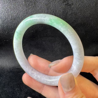 春彩圓骨翡翠手鐲 DB4