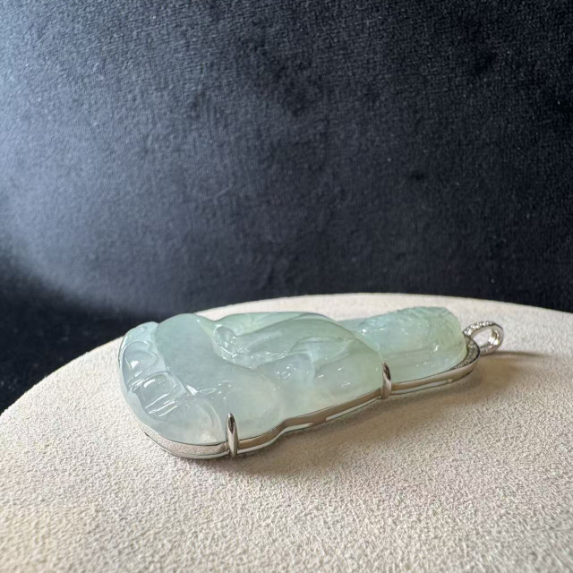 冰種觀音吊墜18K金真鑽 DB4