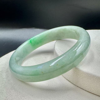 豆糯種翠綠平安鐲DB5