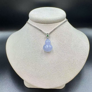 冰種紫翡葫蘆吊墜DB5