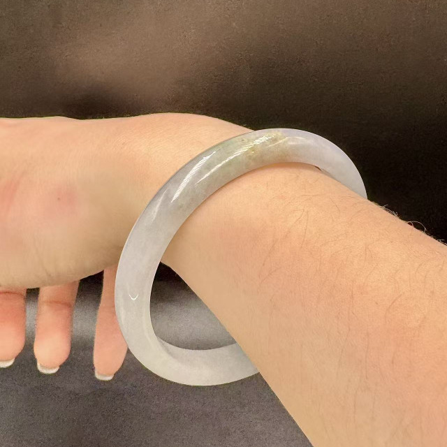 冰糯種白翡平安鐲DB5
