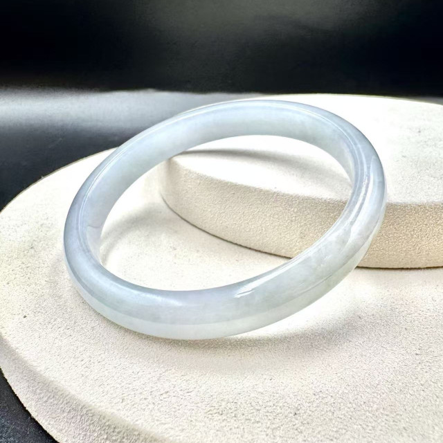 冰糯種白翡平安鐲DB5