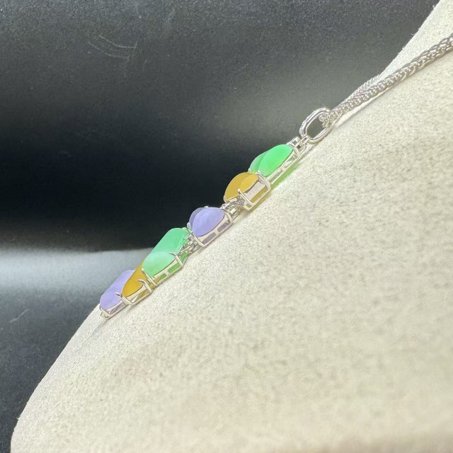 隨心所欲18K金真鑽幾何翡翠墜飾DB5