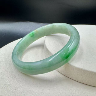 豆糯種翠綠平安鐲DB5