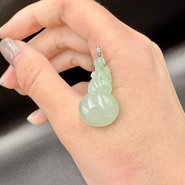冰種綠葫蘆吊墜DB5