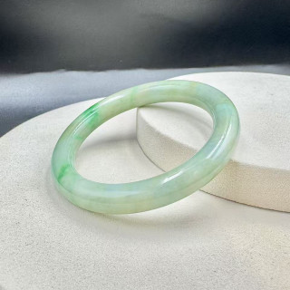 豆糯種三彩圓骨手鐲 DB5