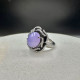 18K金真鑽紫羅蘭蛋面戒指DB5
