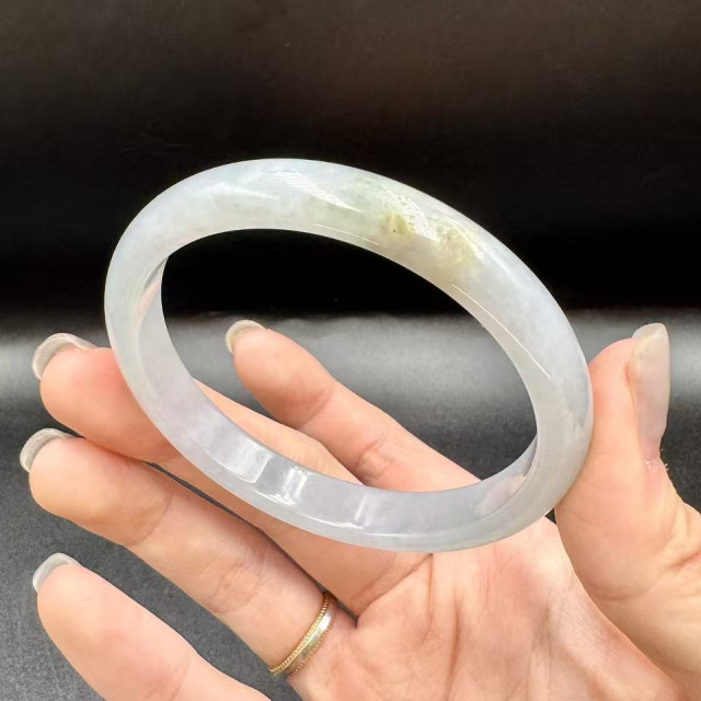 冰糯種白翡平安鐲DB5