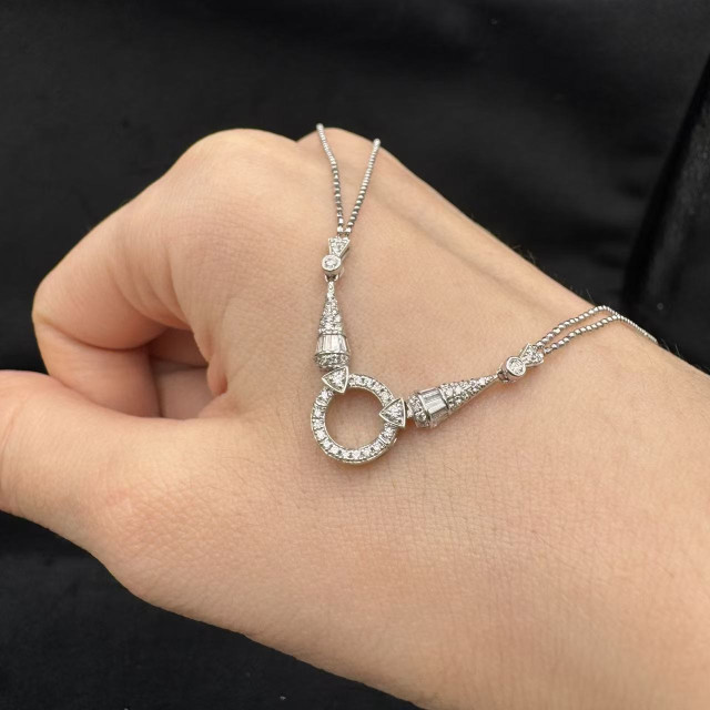 18K金真鑽兩用項鍊DB6