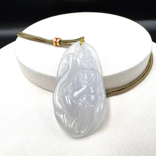 玻璃種觀音翡翠吊墜DB7