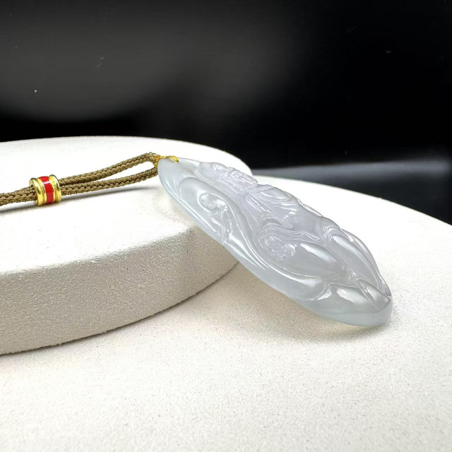 玻璃種觀音翡翠吊墜DB7