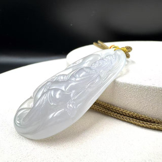 玻璃種觀音翡翠吊墜DB7
