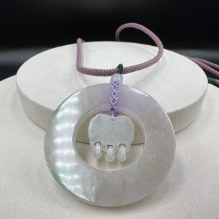 春彩鎖住平安造型吊墜DB7