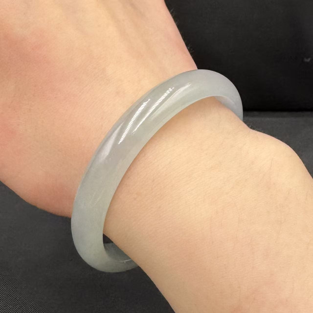 冰玻種白翡平安鐲FUB2