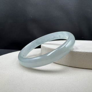 冰玻種白翡平安鐲FUB2