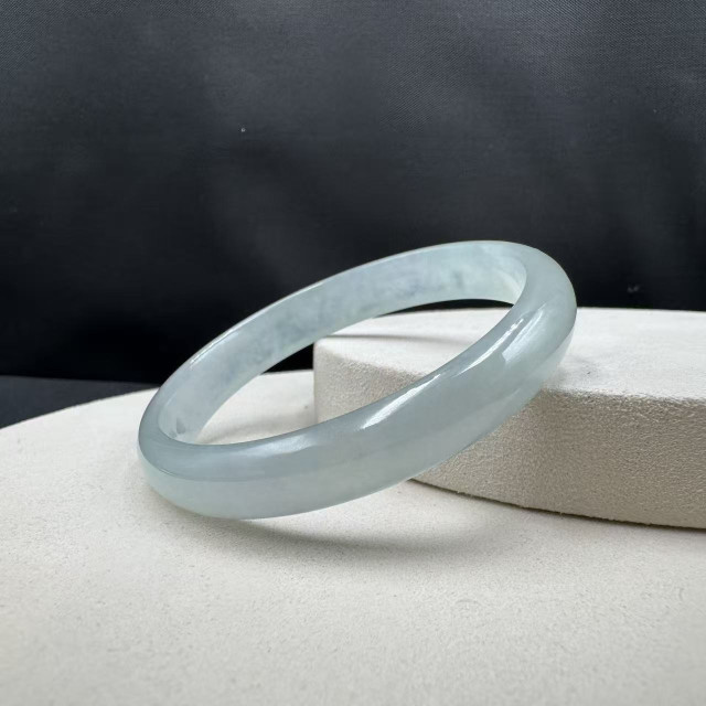 冰玻種白翡平安鐲FUB2