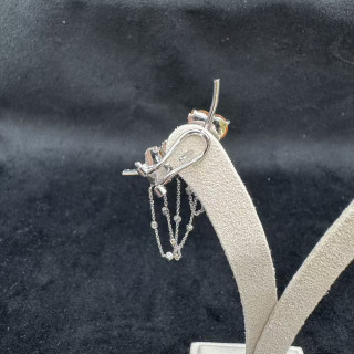 18K金真鑽木拿種AB款葫蘆耳環M1