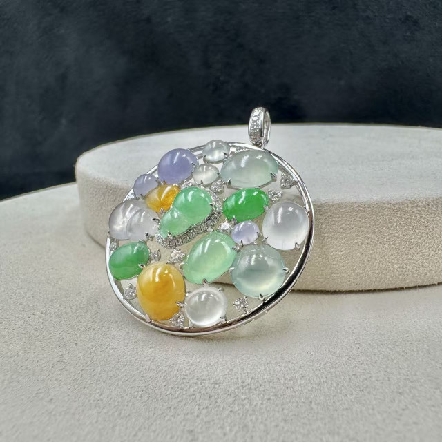 18K金真鑽驚喜藏寶造型吊墜FUB1