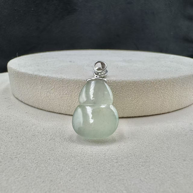 18K金冰玻種葫蘆吊墜FUB1