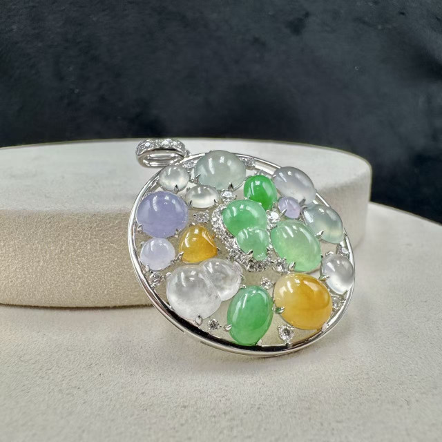 18K金真鑽驚喜藏寶造型吊墜FUB1