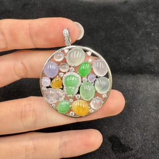 18K金真鑽驚喜藏寶造型吊墜FUB1