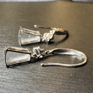 18K金玻璃種立體造型耳環 DB