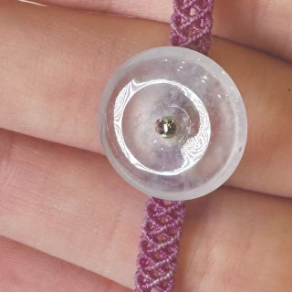 玻璃種翡翠平安扣手繩鏈 DB2