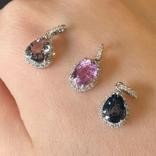 18K 真鑽彩剛墜飾 DB2