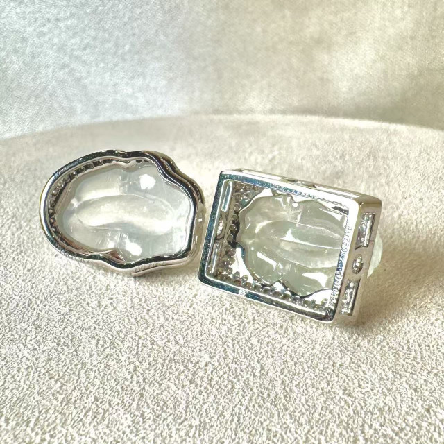 18K真鑽玻璃種貔貅墜飾(兩用) DB2