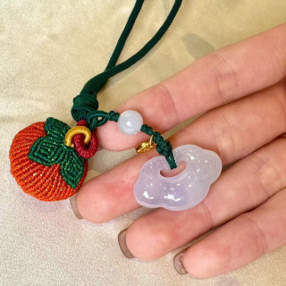 柿柿如意翡翠吊飾 DB2