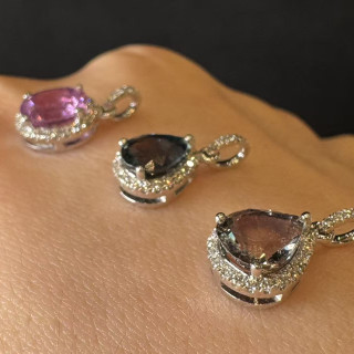 18K 真鑽彩剛墜飾 DB2