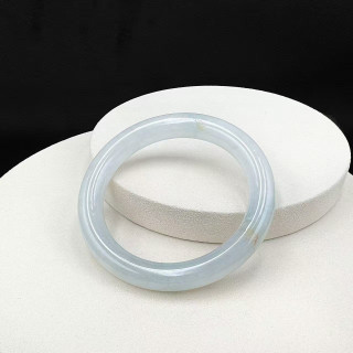 冰糯種飄黃翡圓骨手鐲M3