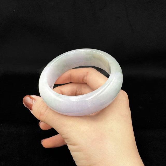 冰糯種紫翡大車輪手鐲M3