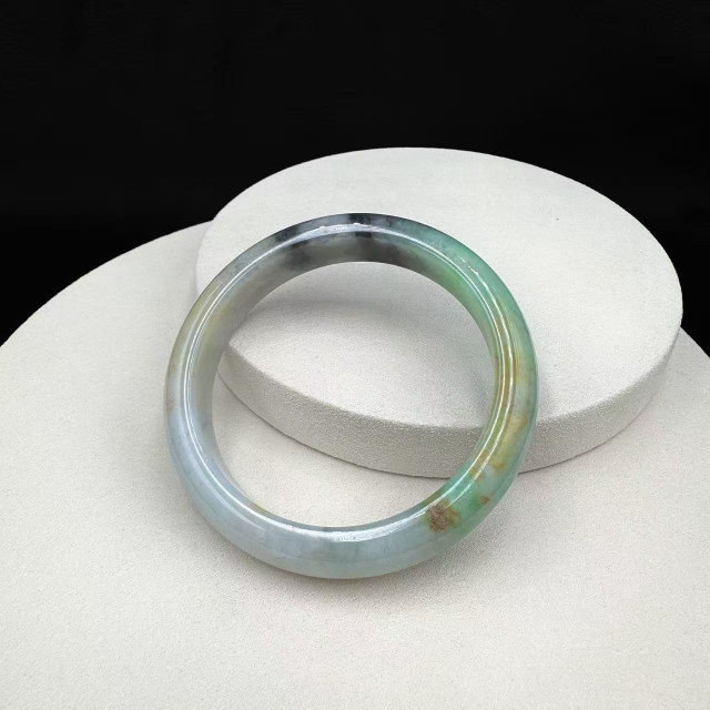 冰糯種三彩平安鐲M3