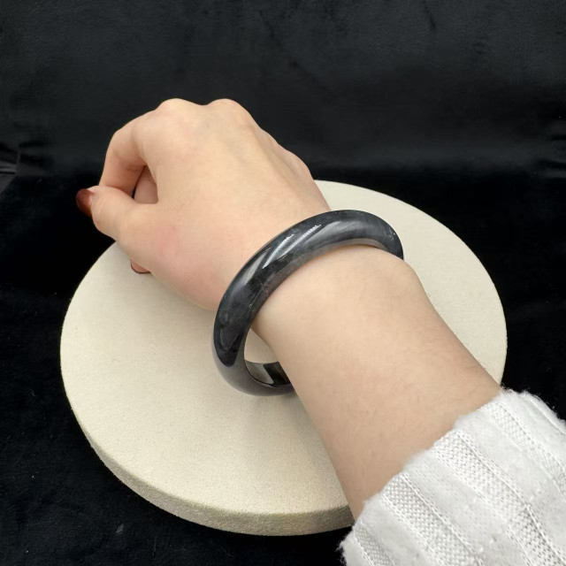 冰糯種烏雞平安鐲M3