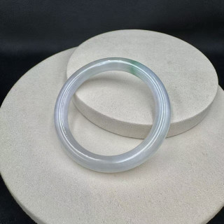 冰糯種三彩圓骨手鐲M3