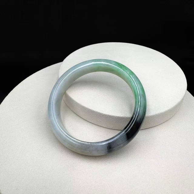 冰糯種三彩平安鐲M3