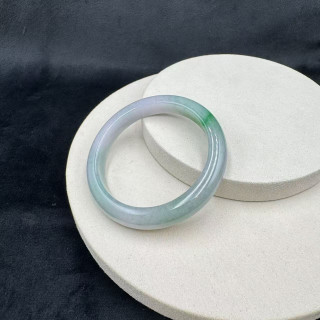 冰糯種一抹綠平安鐲M4