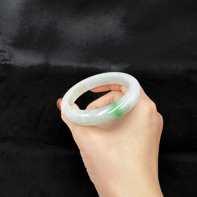 冰糯種一抹青平安鐲M4