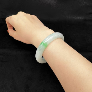 冰糯種一抹青平安鐲M4