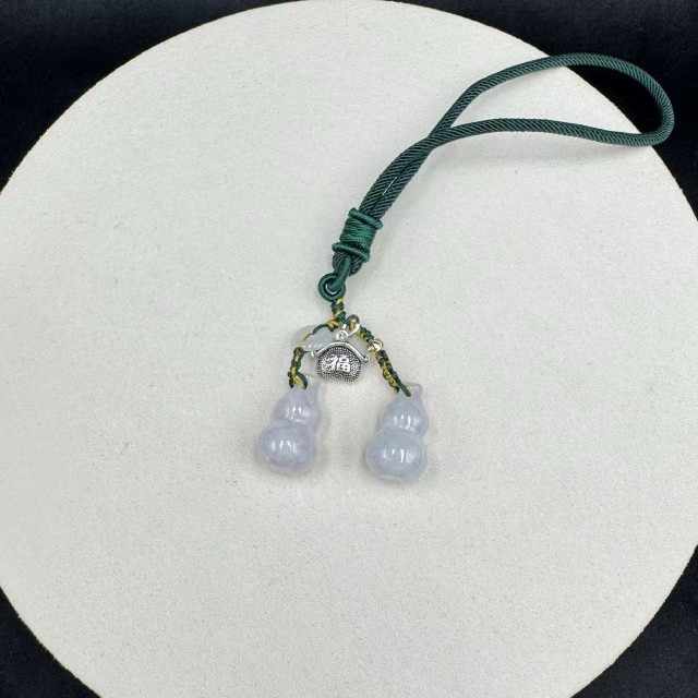 冰糯種雙葫蘆吊飾M4