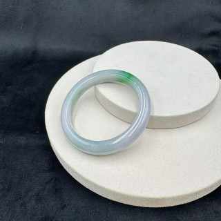 冰糯種一抹綠平安鐲M4