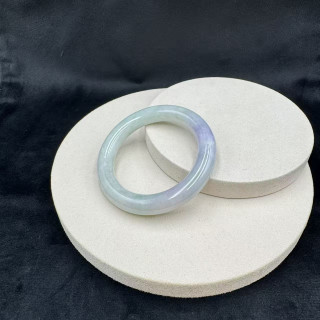 冰糯種春彩圓骨鐲M4