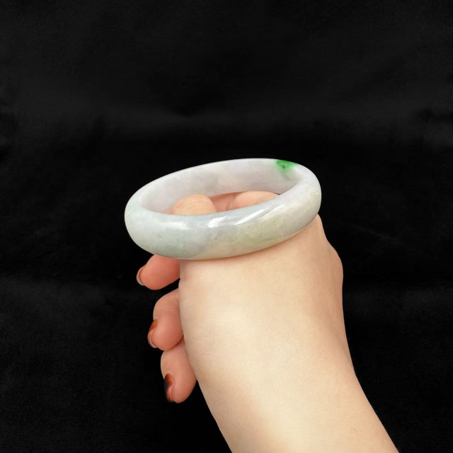 冰糯種一抹青平安鐲M4